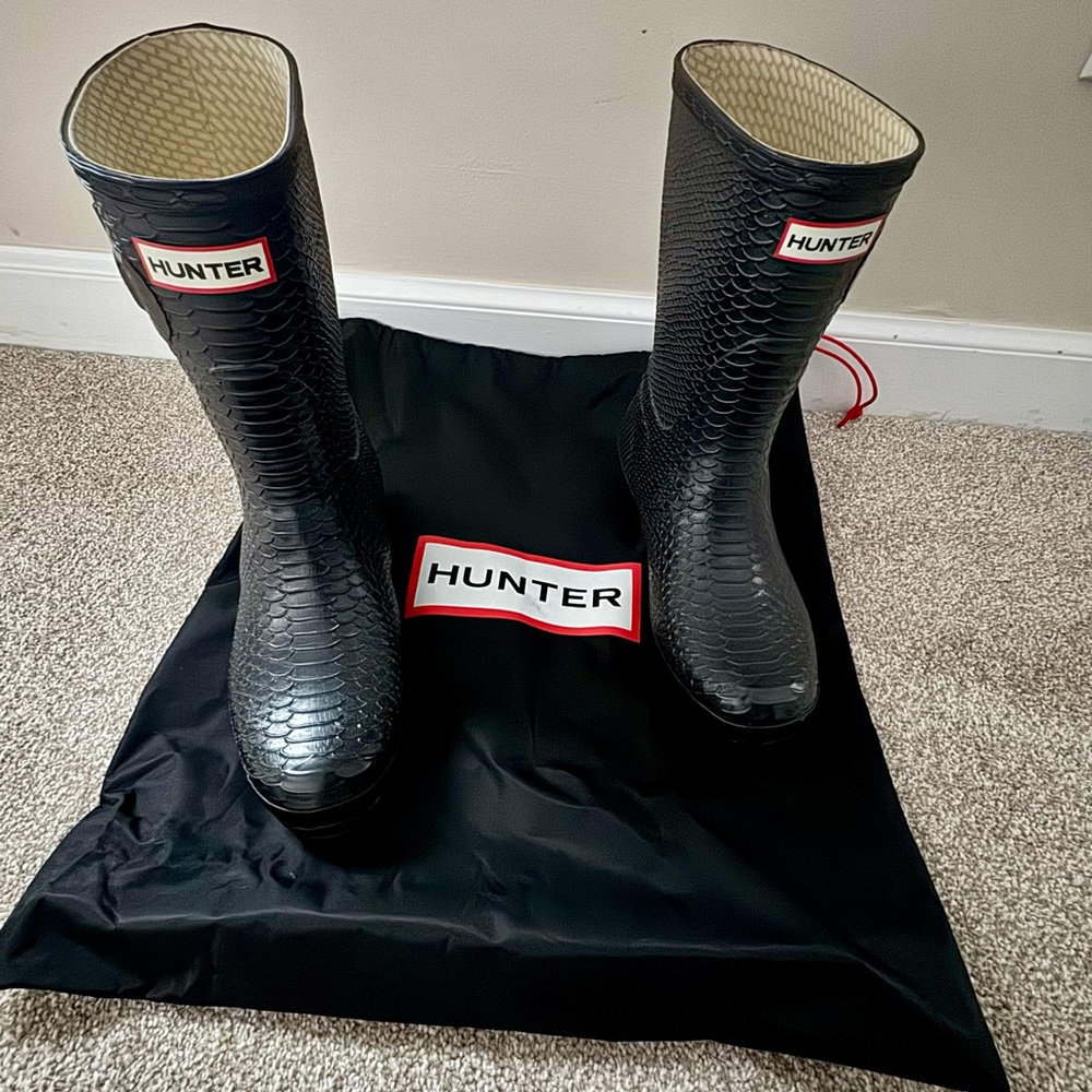 Hunter Black Rain Boots